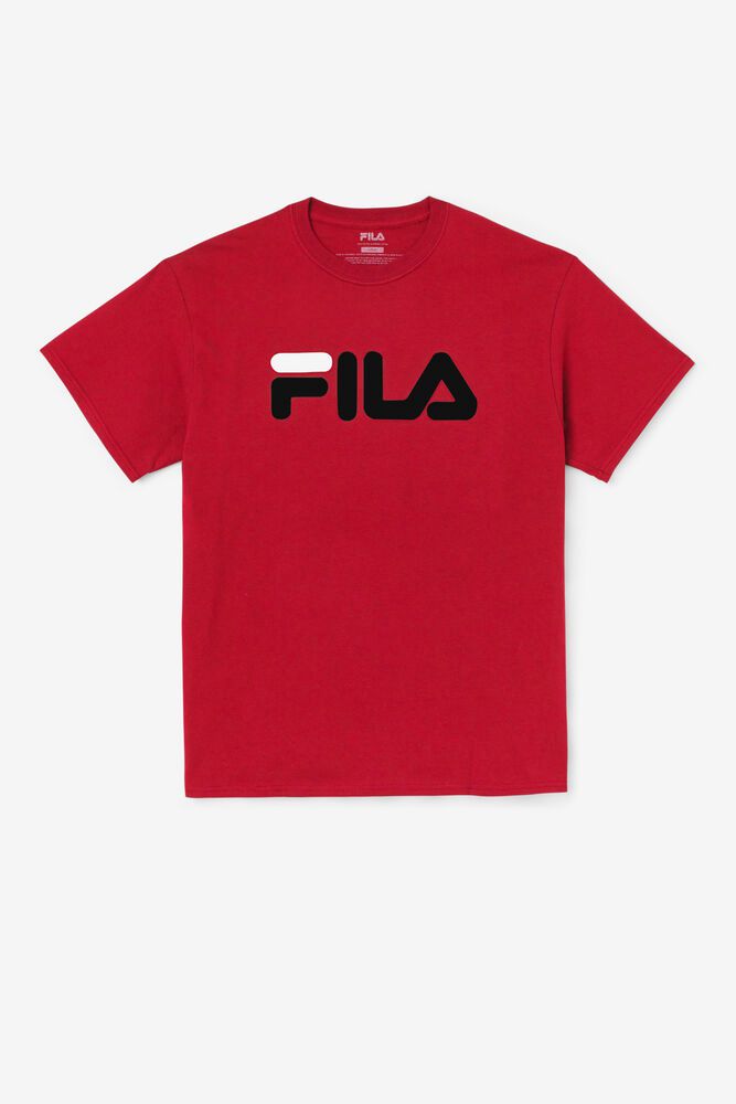 Fila Tričko Panske Logo Červené - IFHGN4295